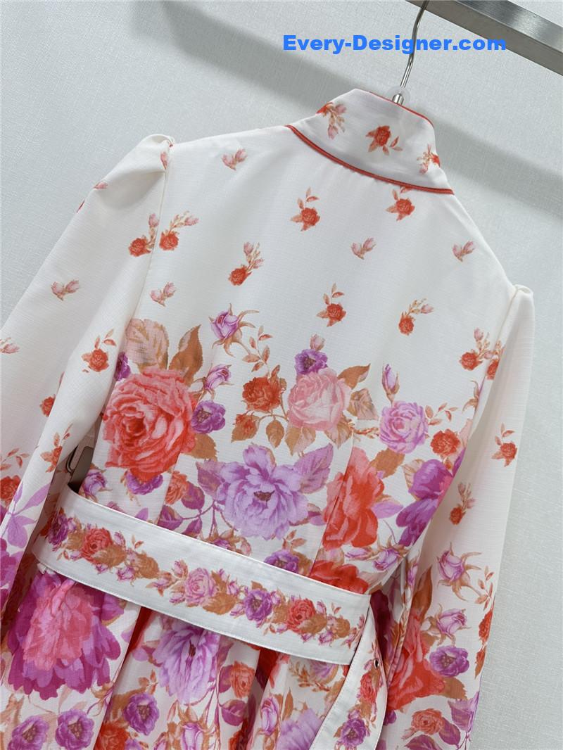 zimm lantern sleeves midi dress replica clothing sites