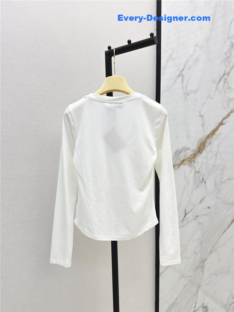 M1um1u slim fit long sleeve t-shirt replica clothing sites