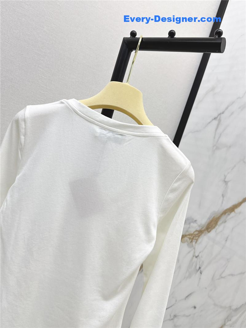 M1um1u slim fit long sleeve t-shirt replica clothing sites