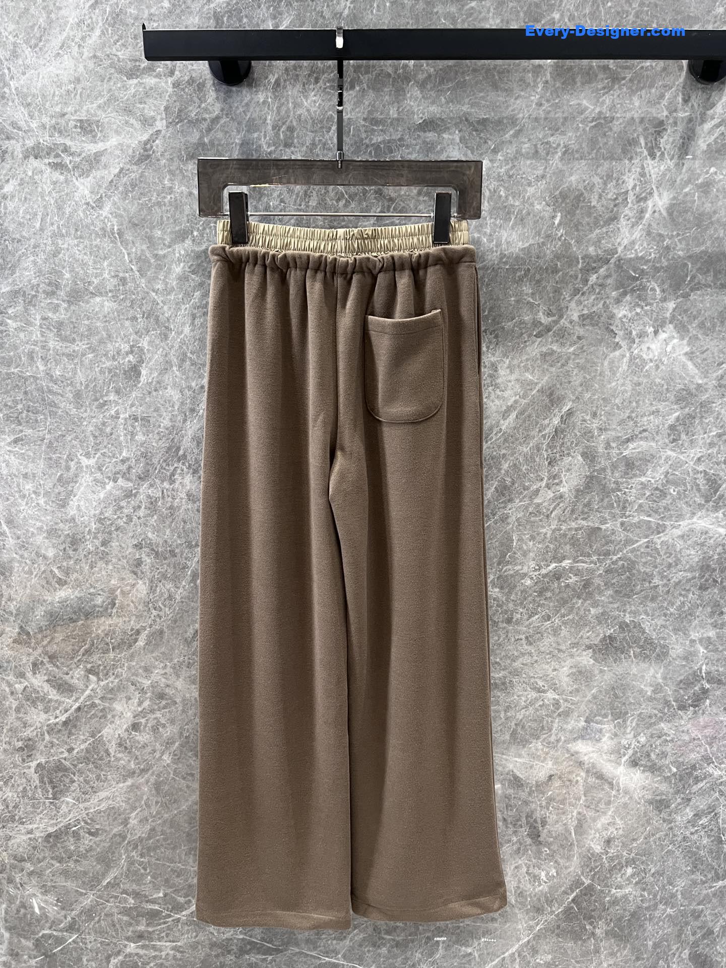 Ch**el straight wide-leg pants
