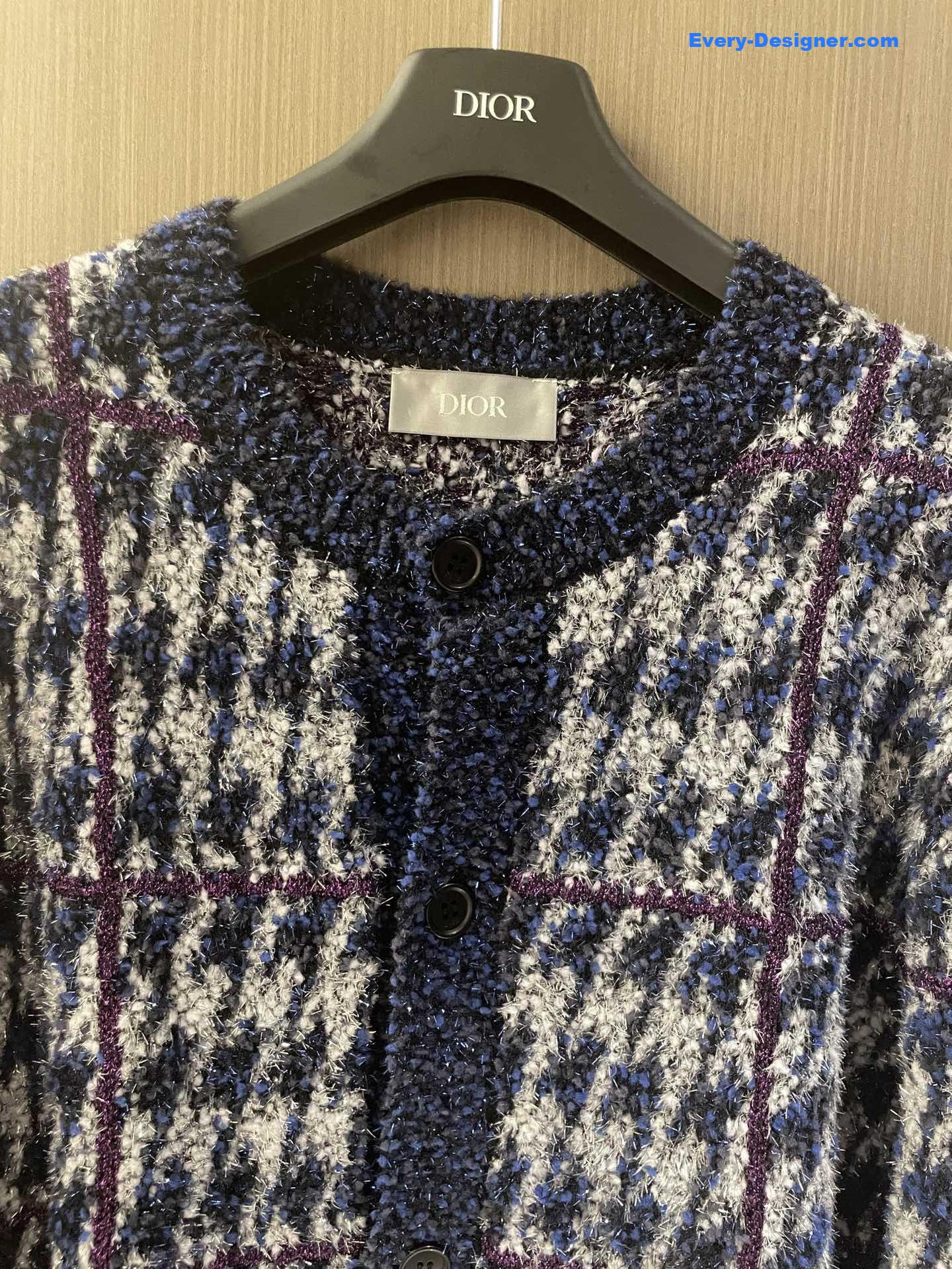 D10r multicolor houndstooth cardigan