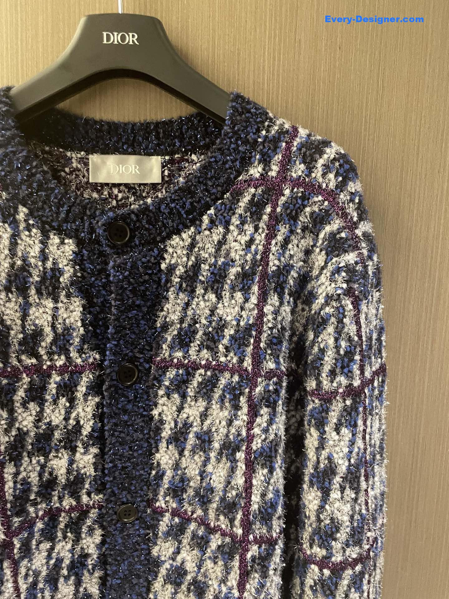 D10r multicolor houndstooth cardigan
