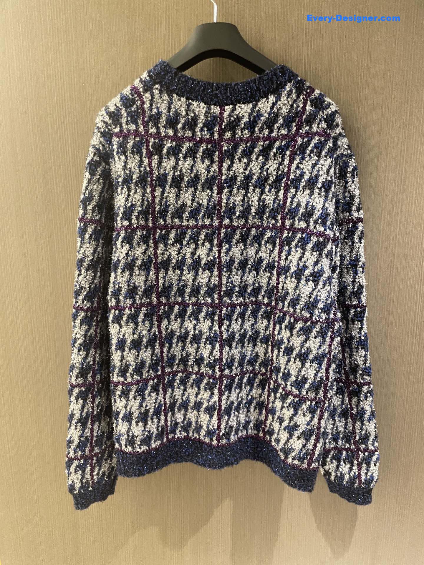 D10r multicolor houndstooth cardigan