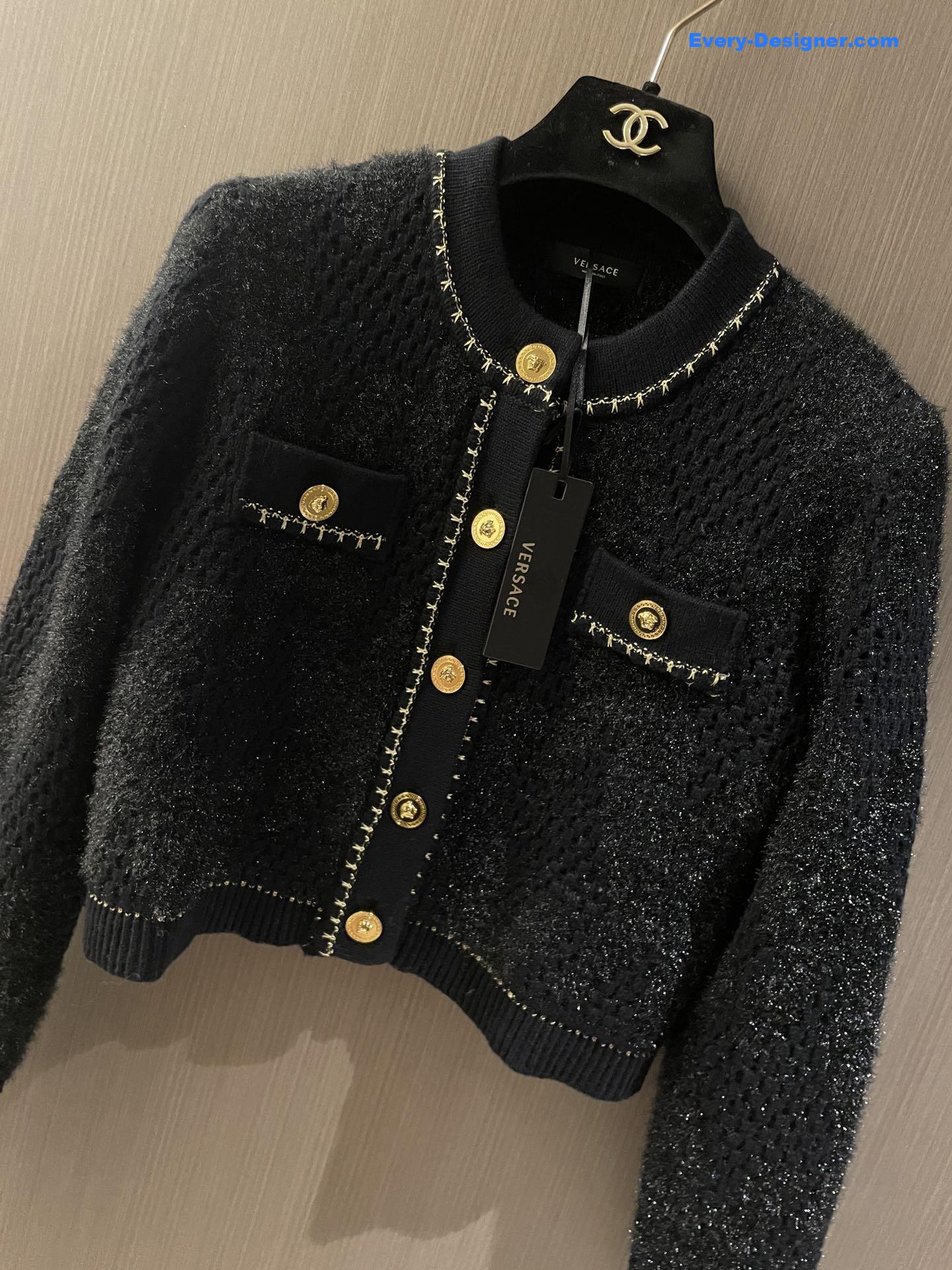 Ce1i*e navy ribbed vareuse sweater