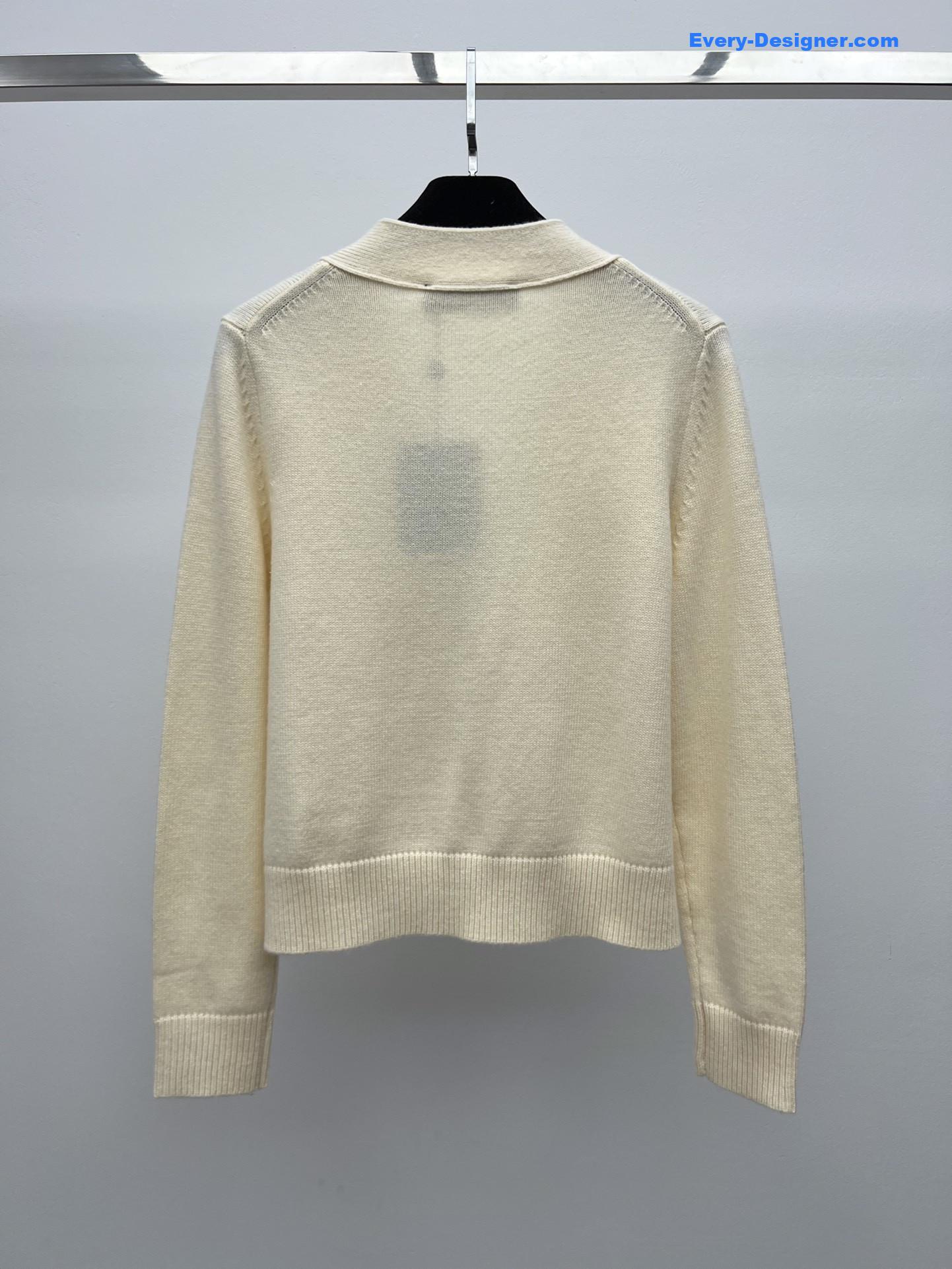 l0vis Vvtt0n ivory jewel button cardigan