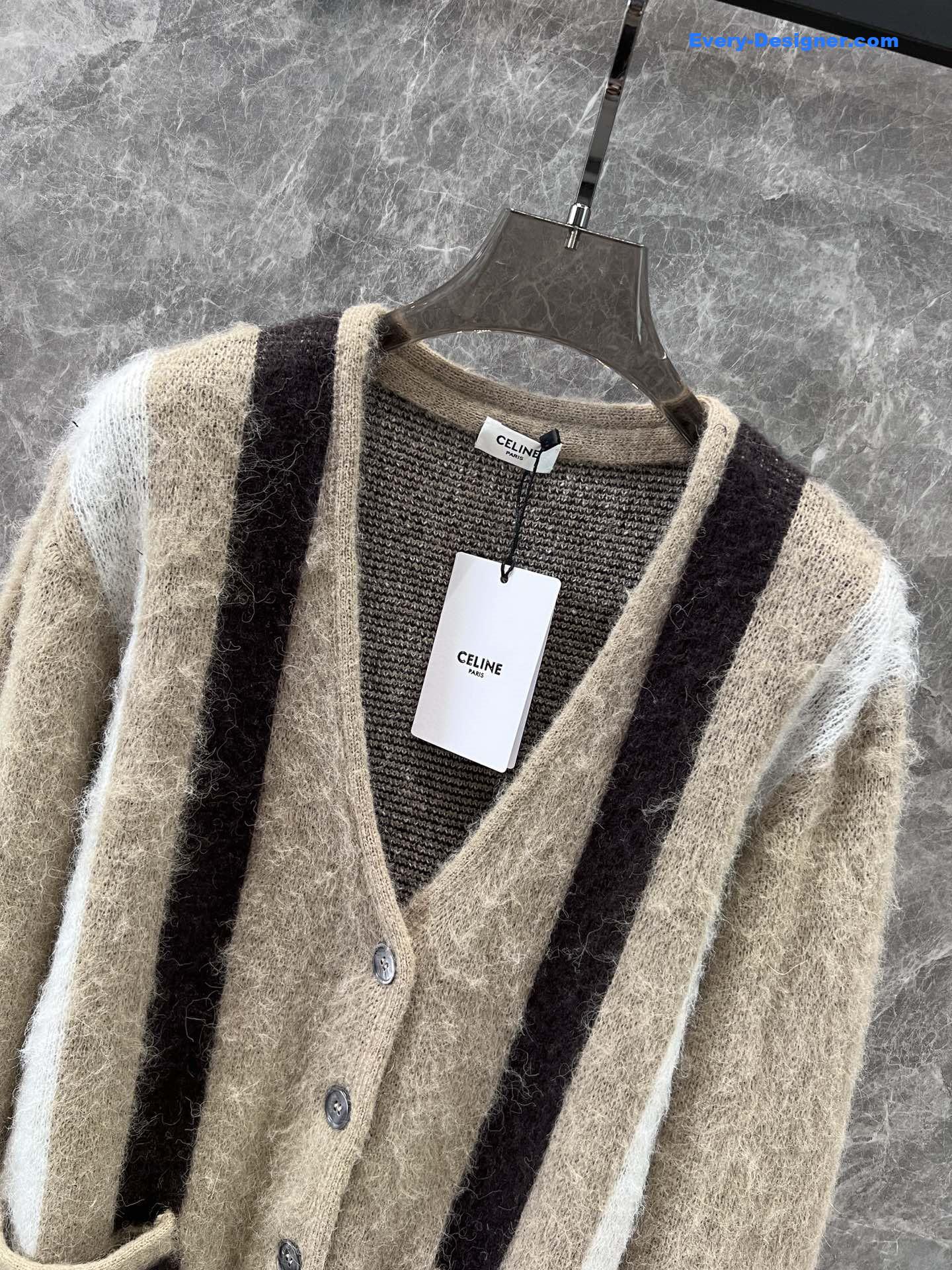 Ce1i*e brushed mohair cardigan