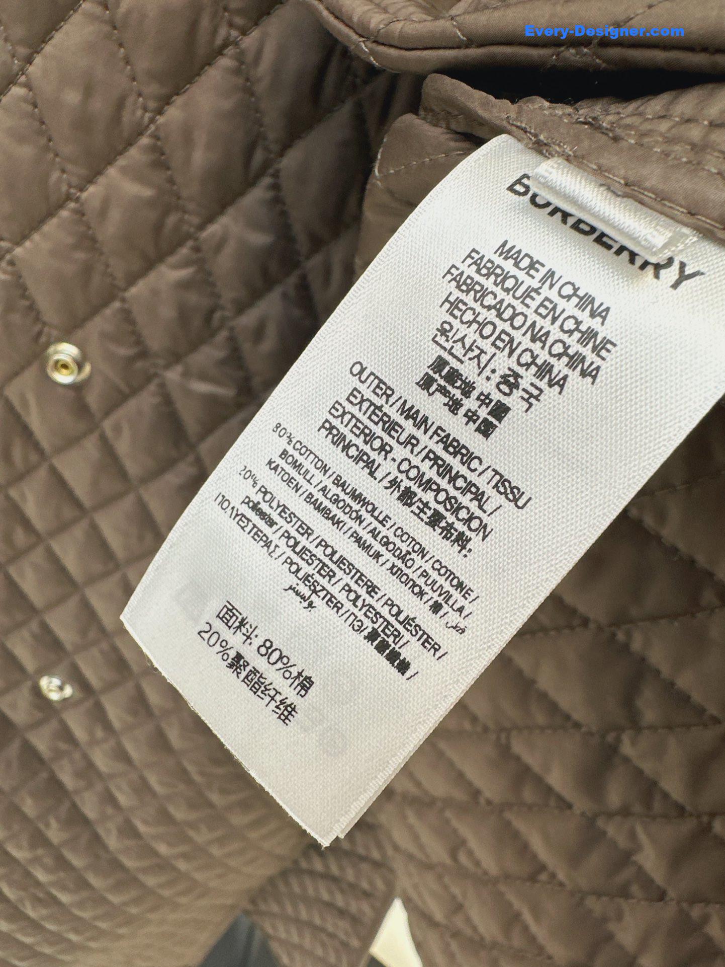 Bv*b*rry long quilted coat