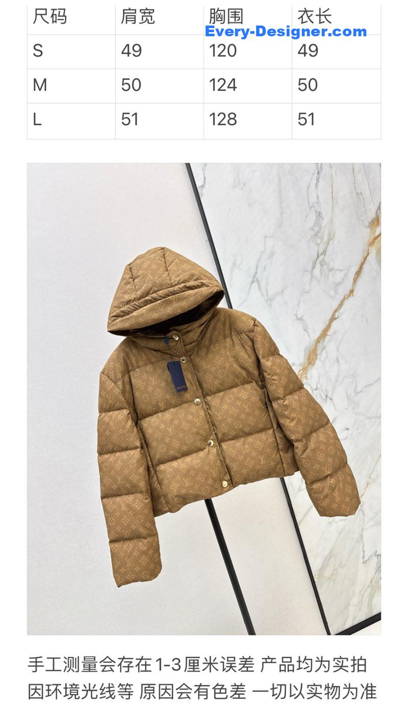 l0vis Vvtt0n lv hooded down jacket