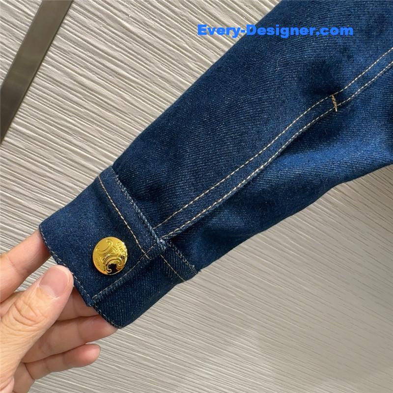 Ce1i*e cotton denim suit