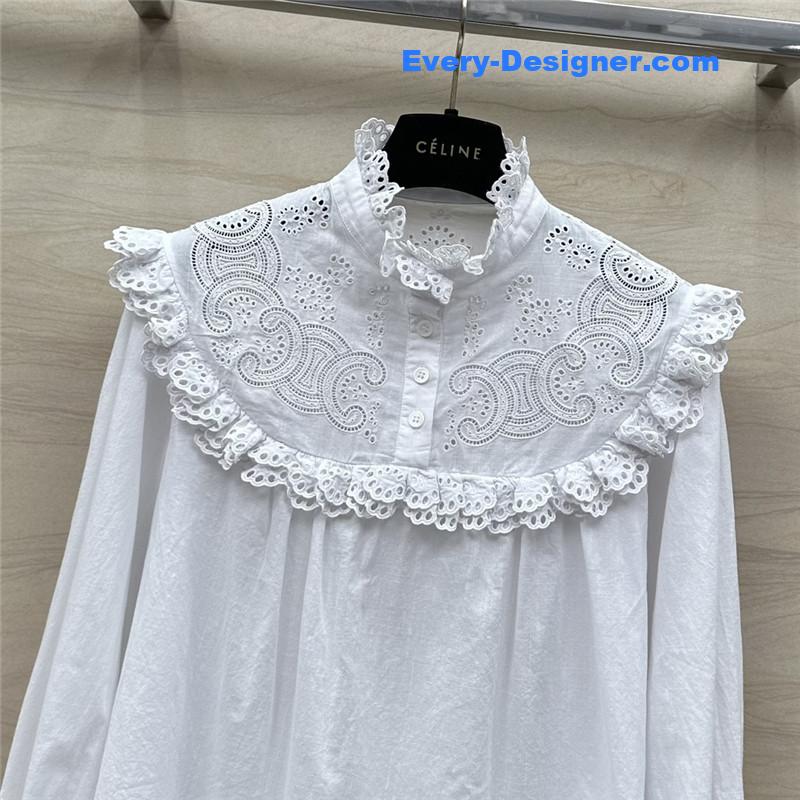 Ce1i*e lace long sleeve shirt