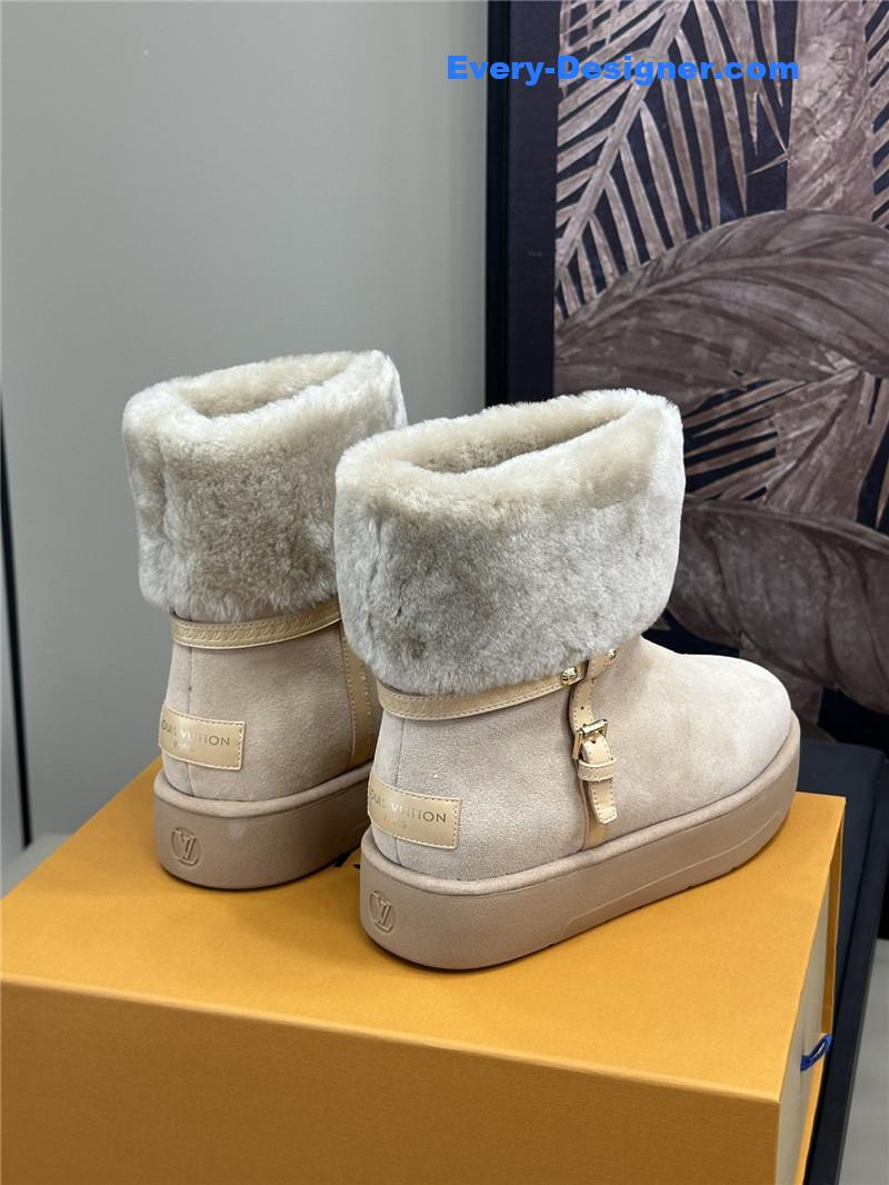 l0vis Vvtt0n aspen platform ankle boot beige