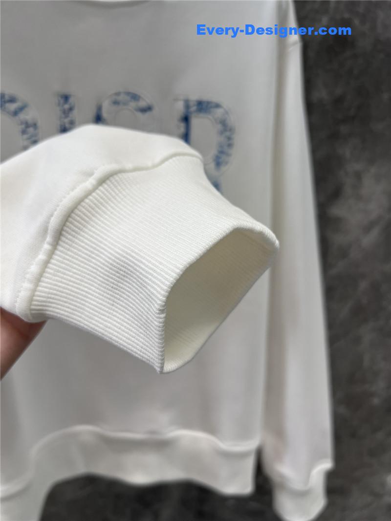 D10r logo appliqué sweatshirt white