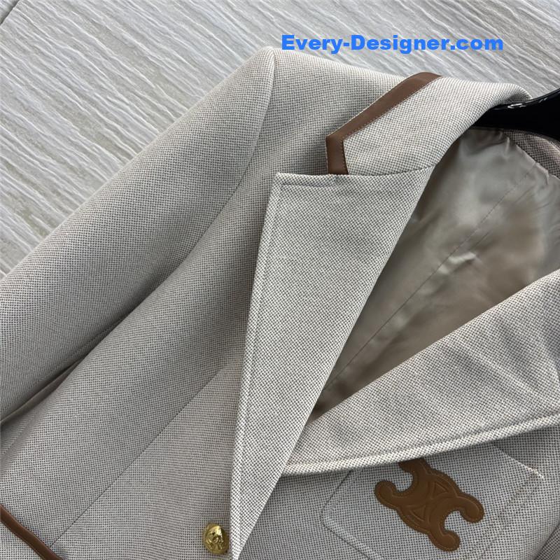 Ce1i*e herringbone blazer