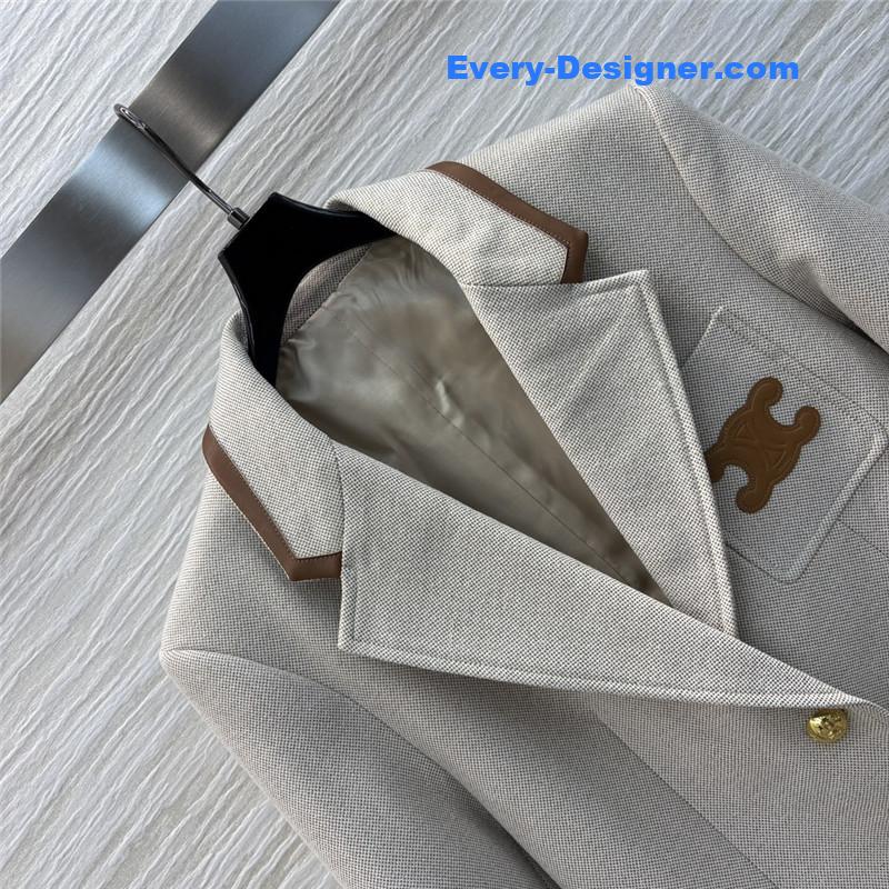 Ce1i*e herringbone blazer