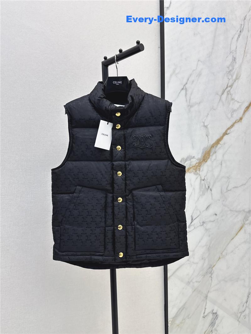 Ce1i*e stand collar down vest