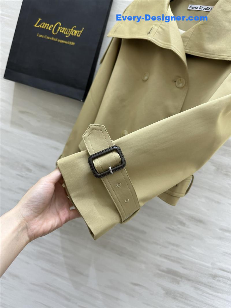 acne studios short trench coat