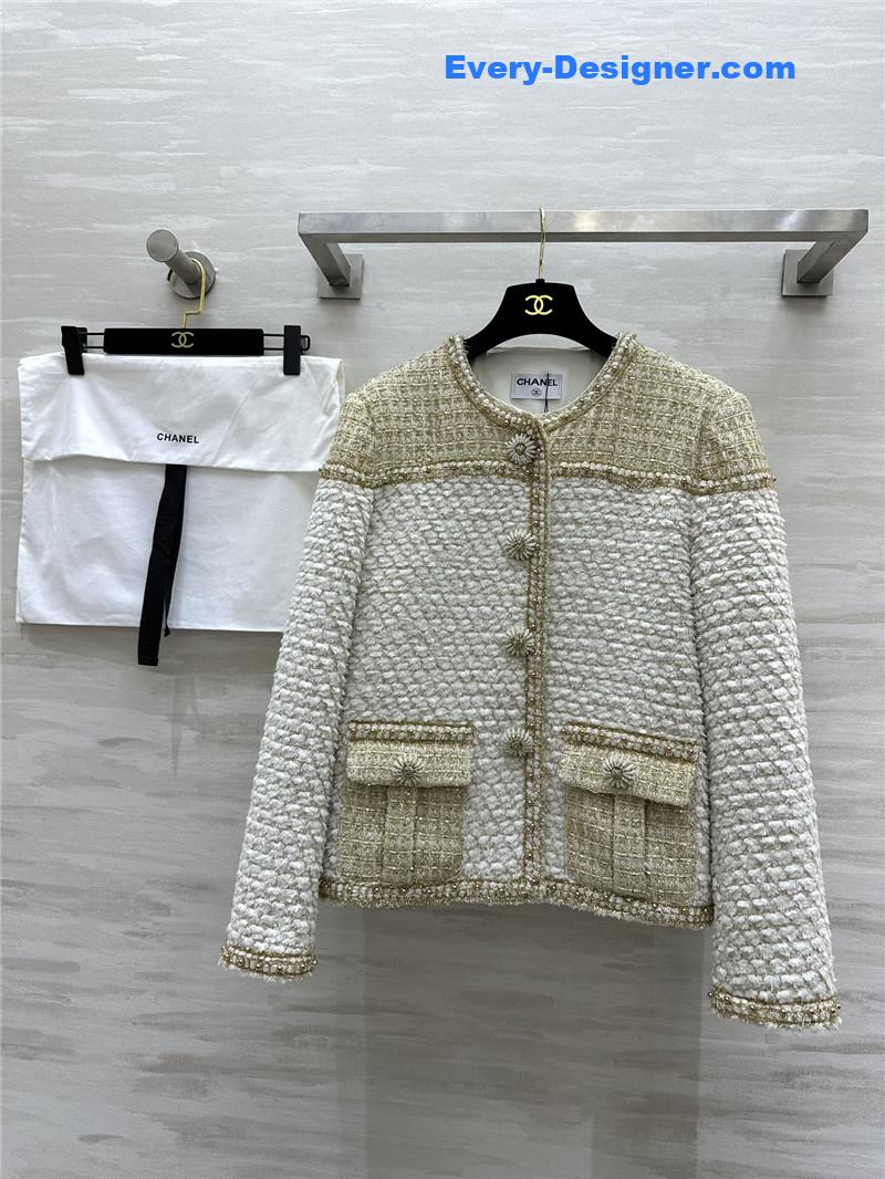 Ch**el wool soft tweed coat