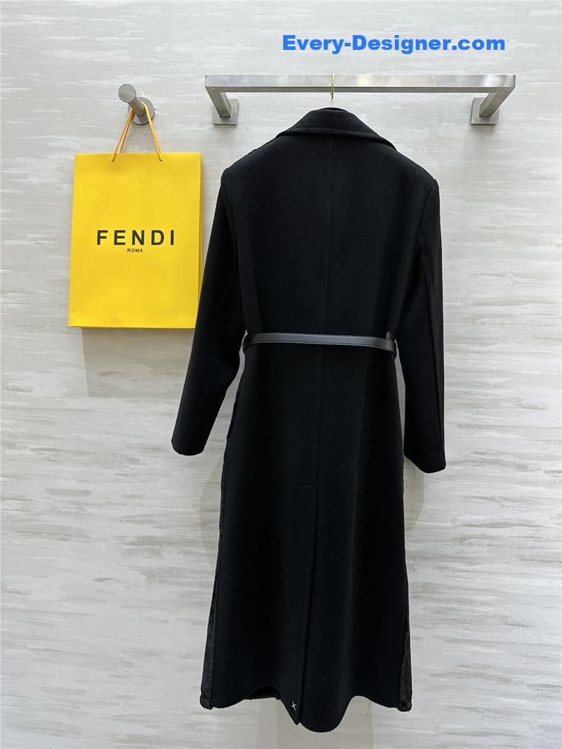 F**di long wool coat