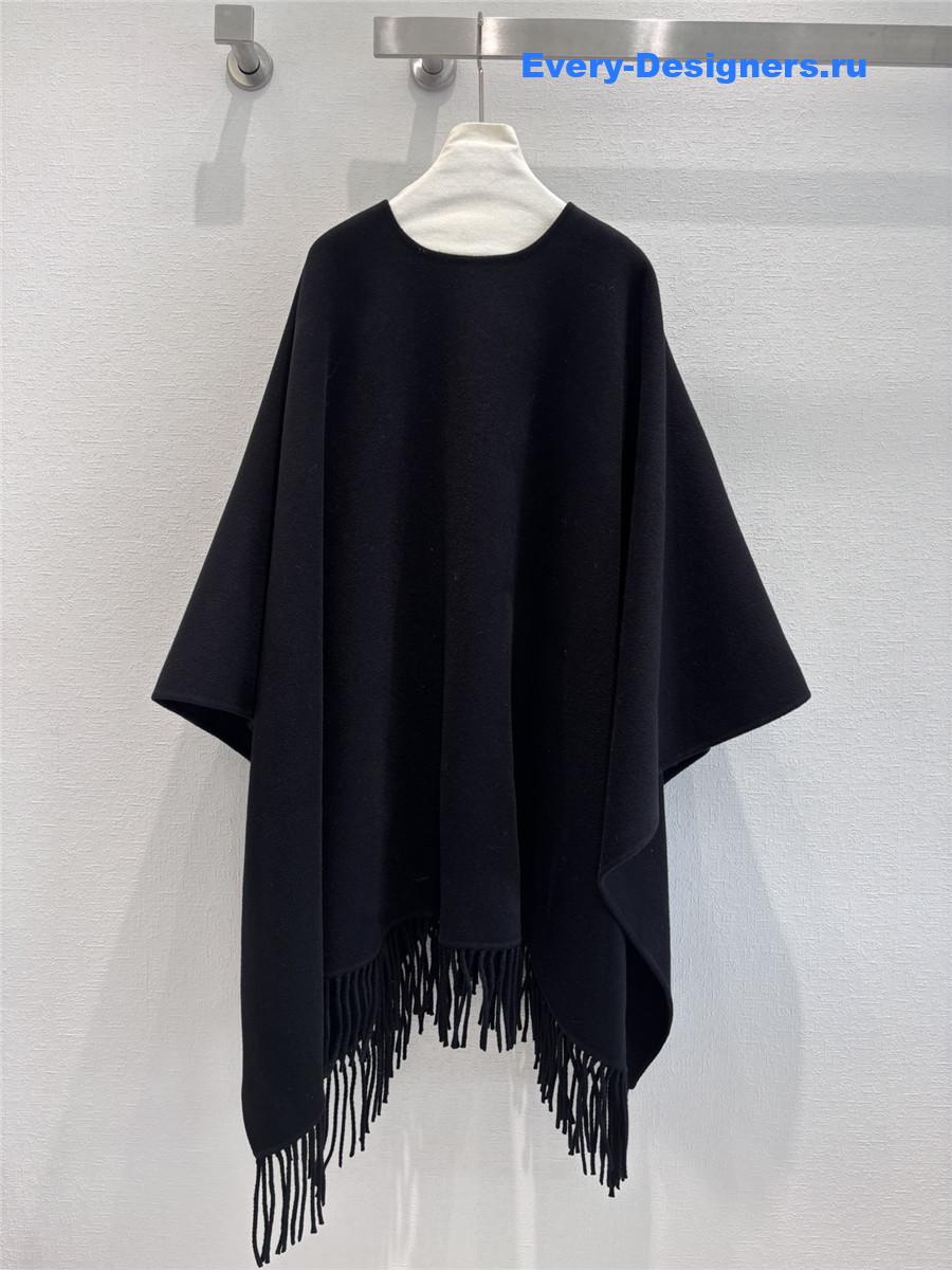 D10r cashmere buttoned cape