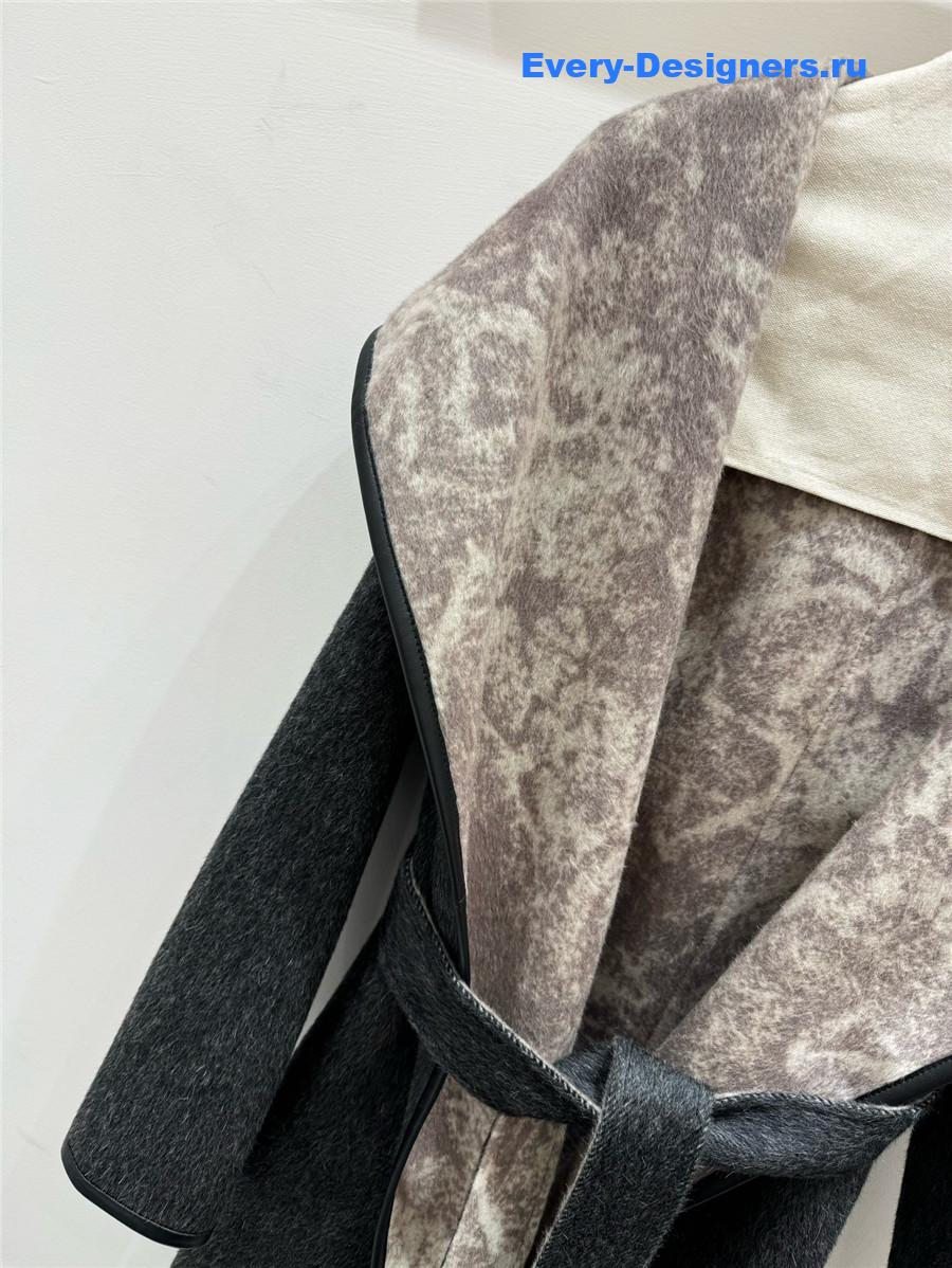 D10r belted cashmere coat