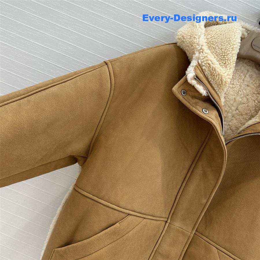 BC lambskin fur coat