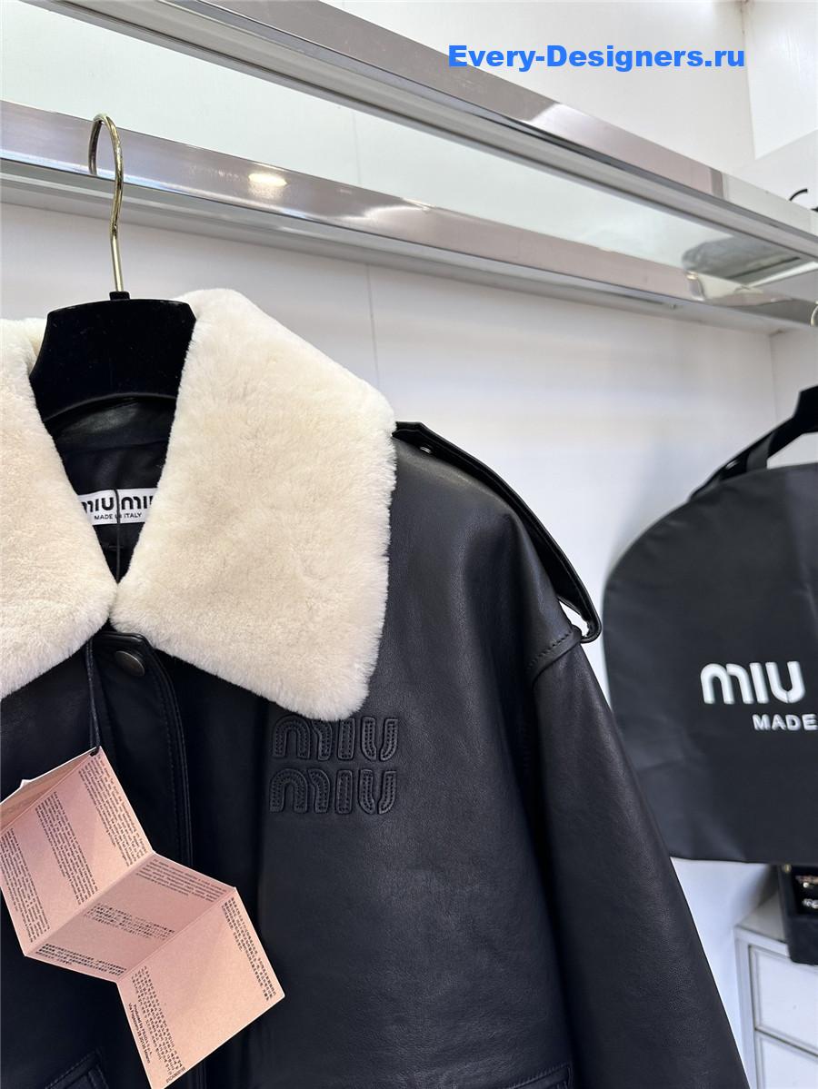 M1um1u sheepskin coat