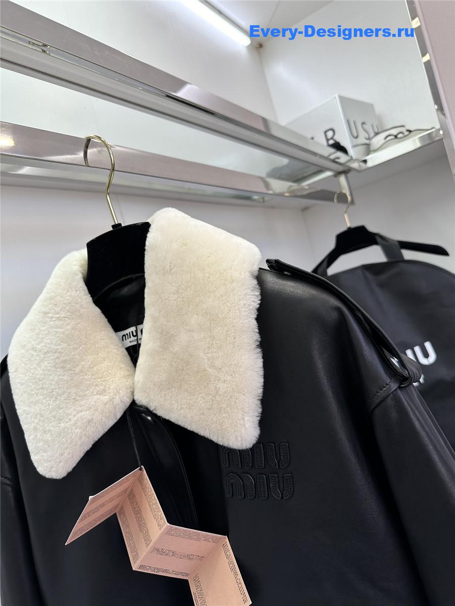 M1um1u sheepskin coat