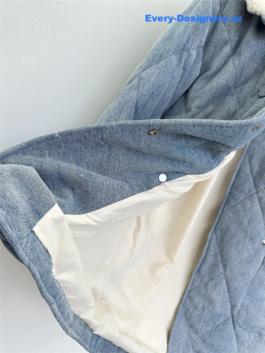 Chloé denim leather jacket