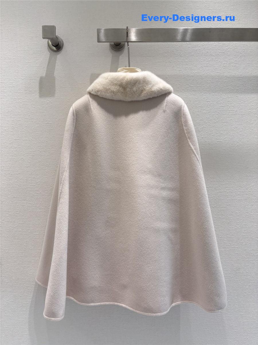 L0r0 P1ana cashmere mink cape