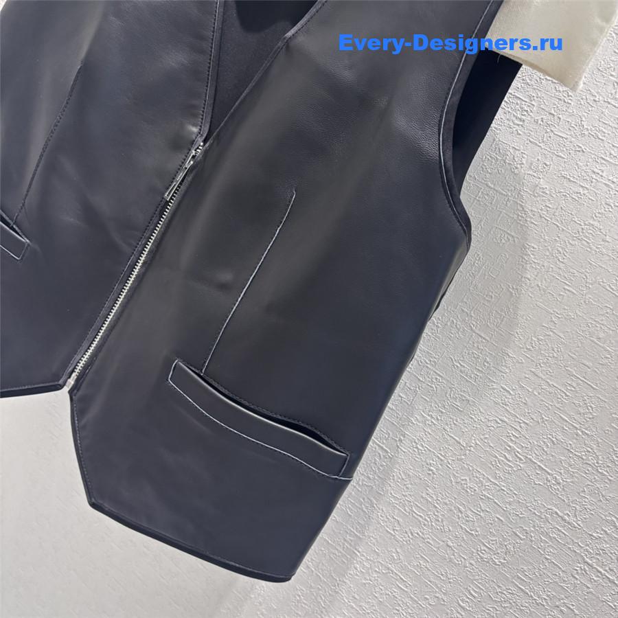 H**me5 short sheepskin vest