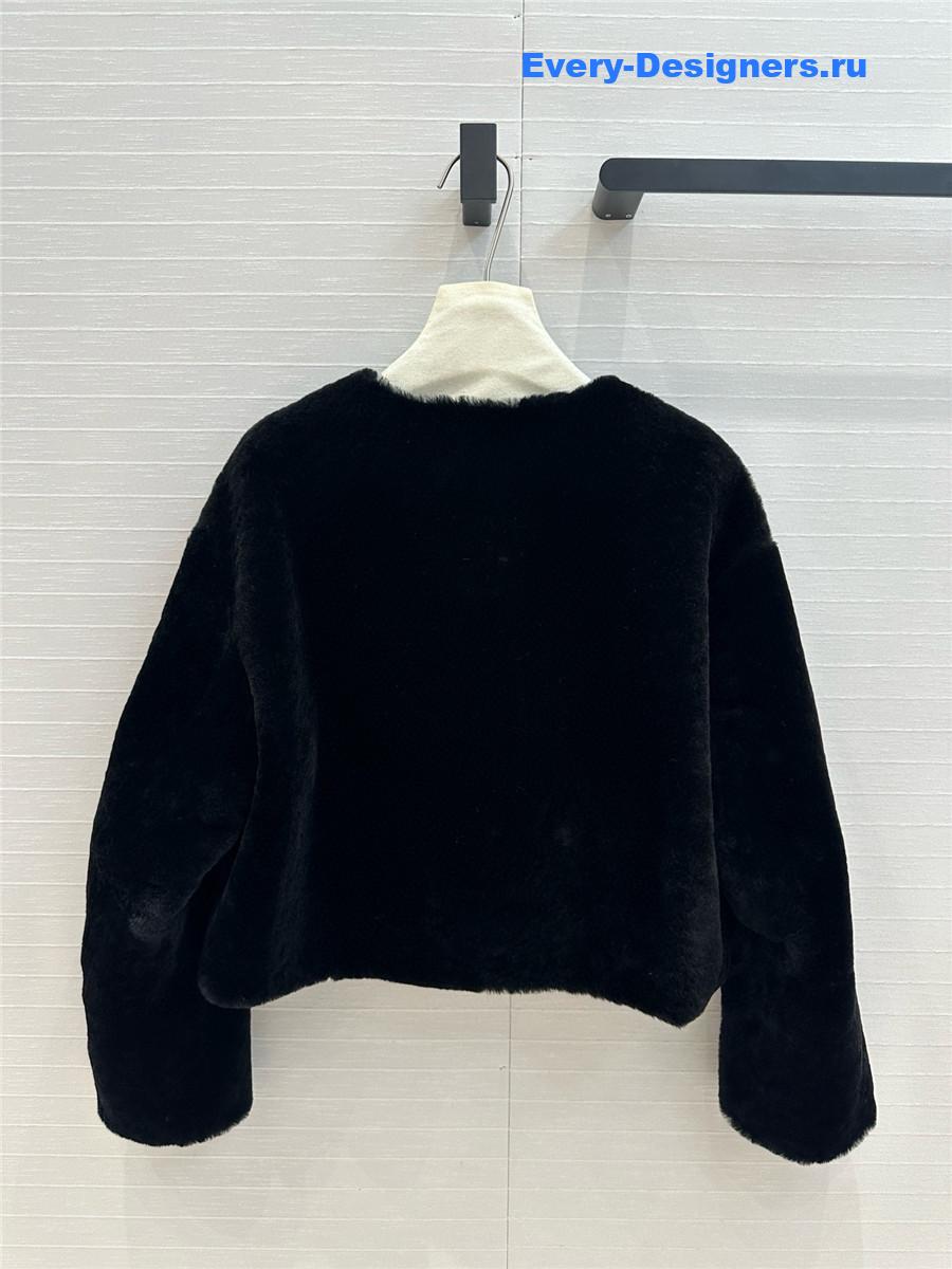 Pra*a triangle logo short jacket