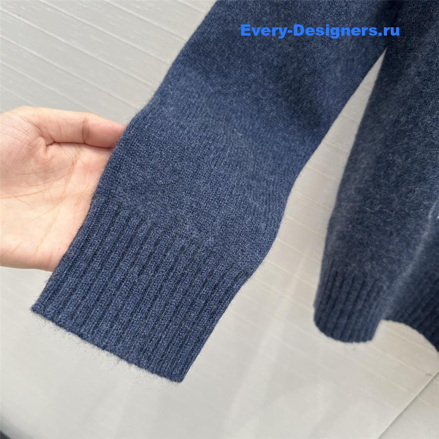D10r multicolor embroidered sweater blue