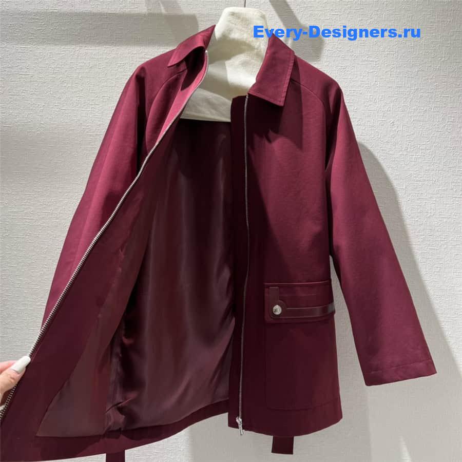 H**me5 waist trench coat