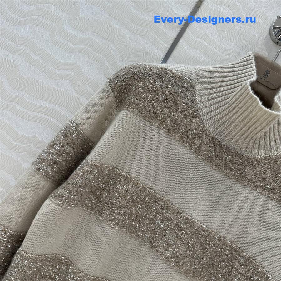 BC Sequin Knitted Cashmere Sweater