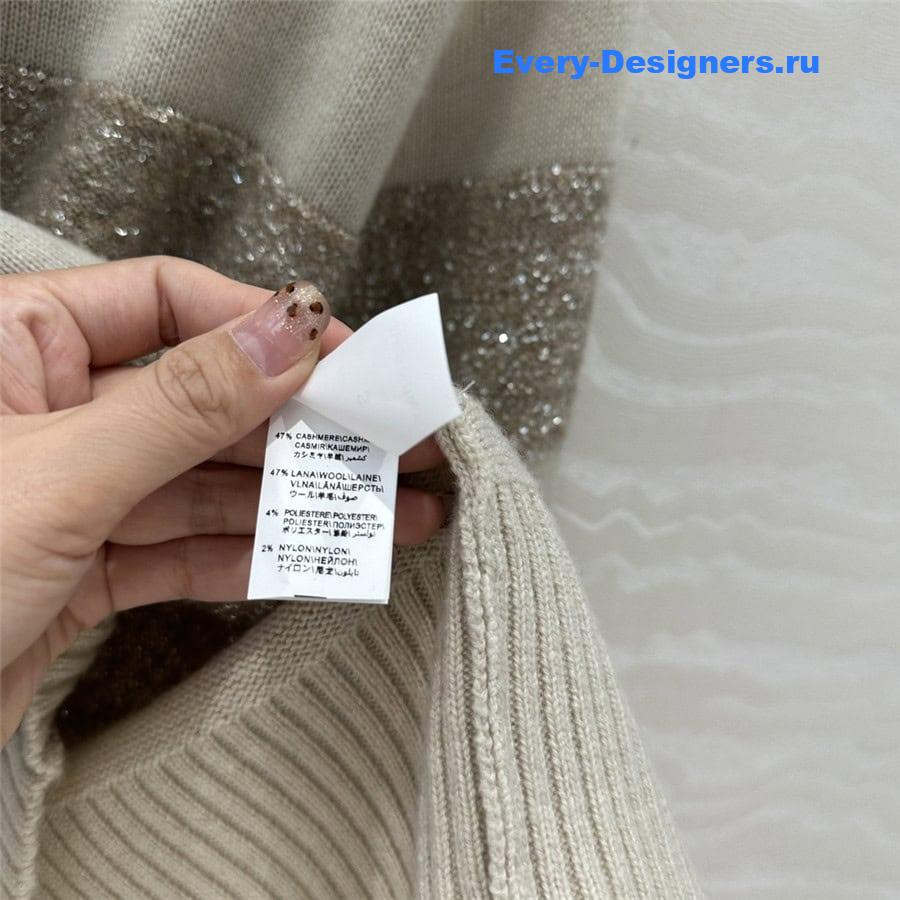 BC Sequin Knitted Cashmere Sweater