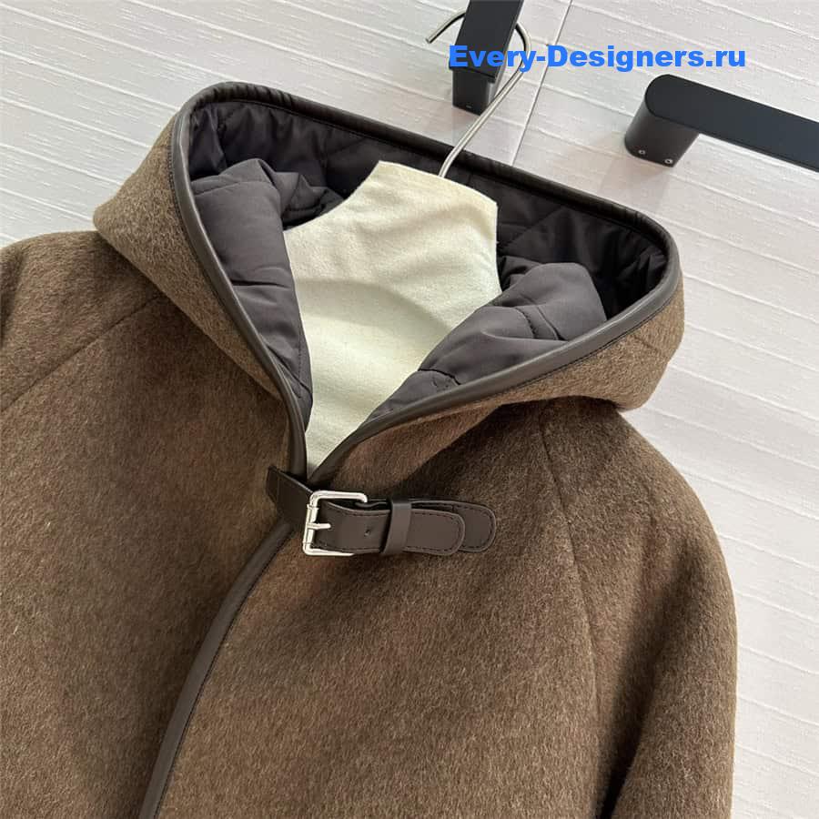 H**me5 cotton and wool coat