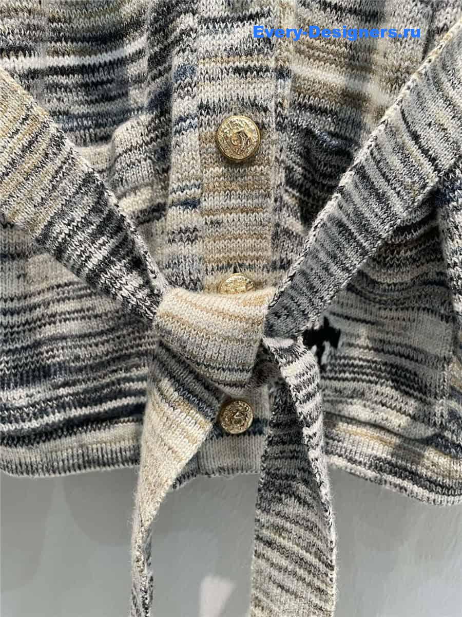 CC belted knitted cardigan