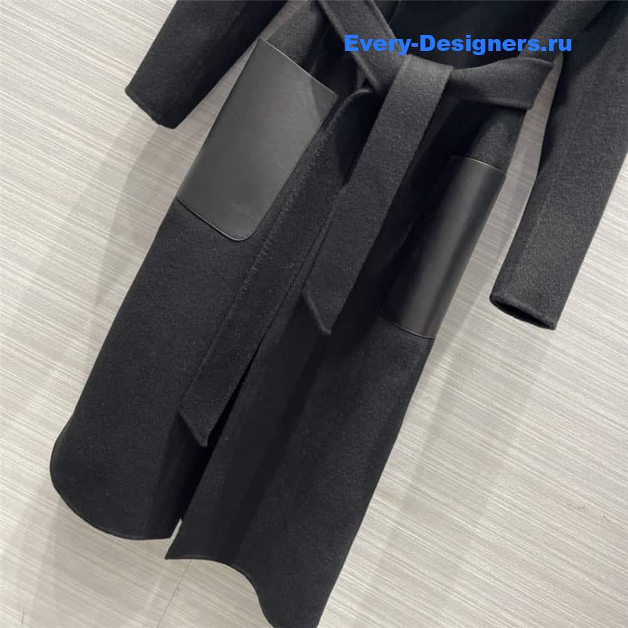 F**di mink fur collar handmade coat