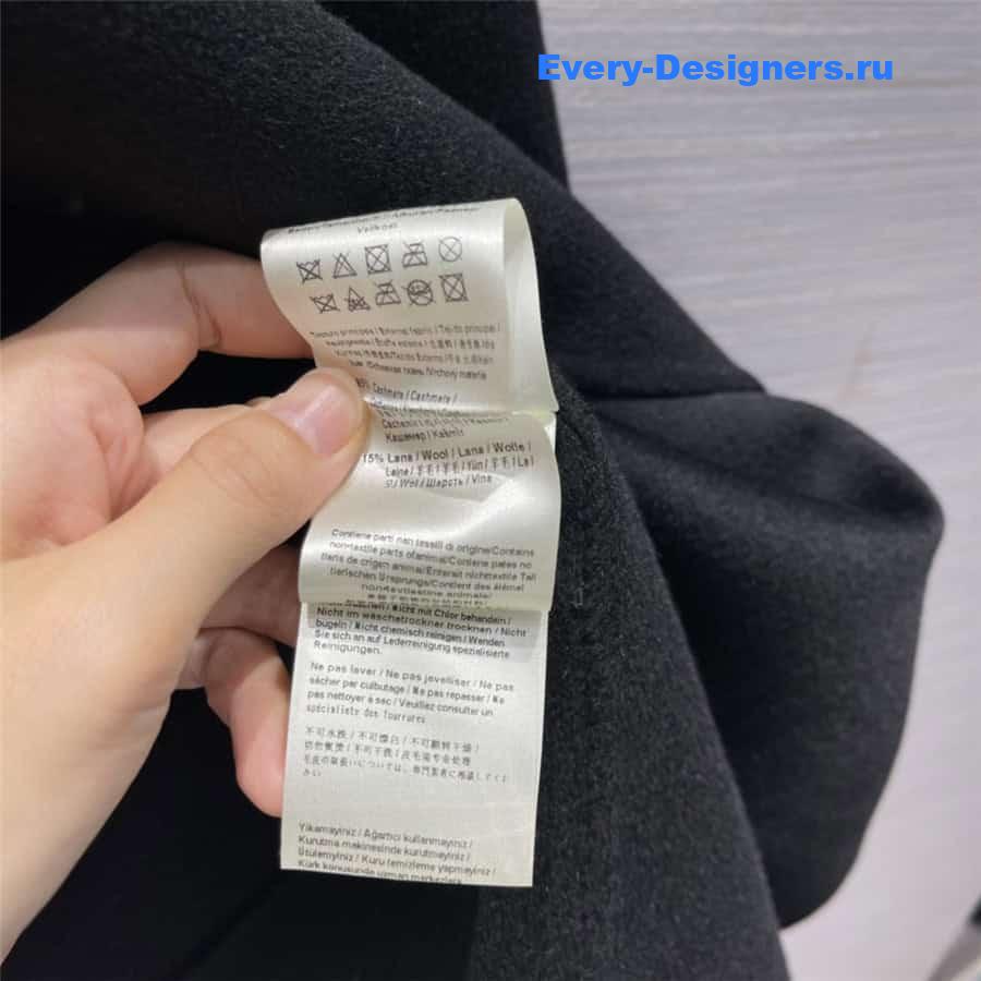 F**di mink fur collar handmade coat