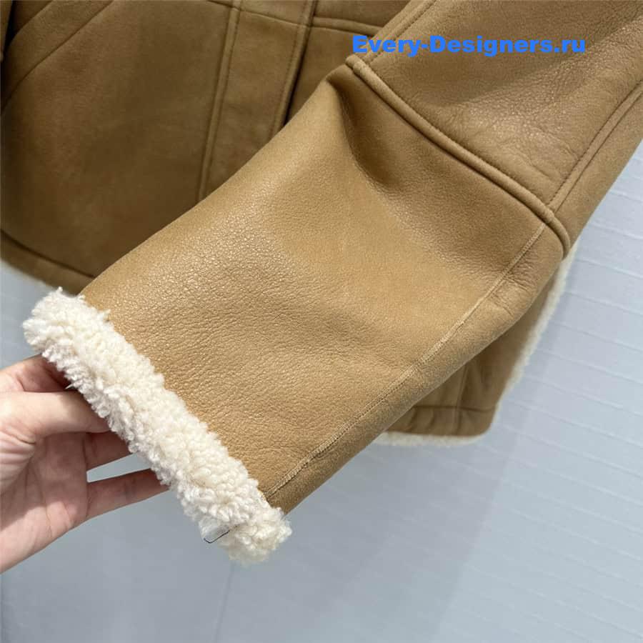 BC lambskin fur coat