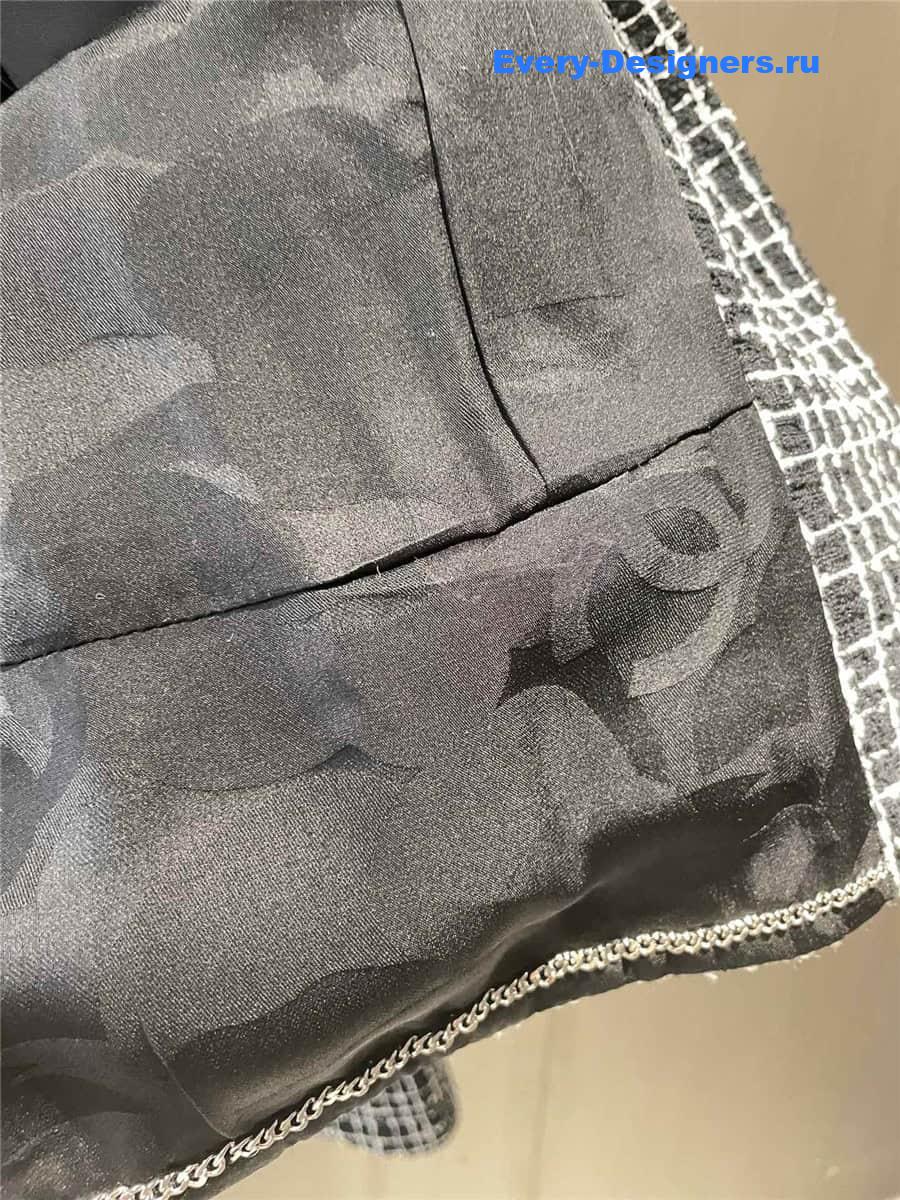 CC black and white check jacket