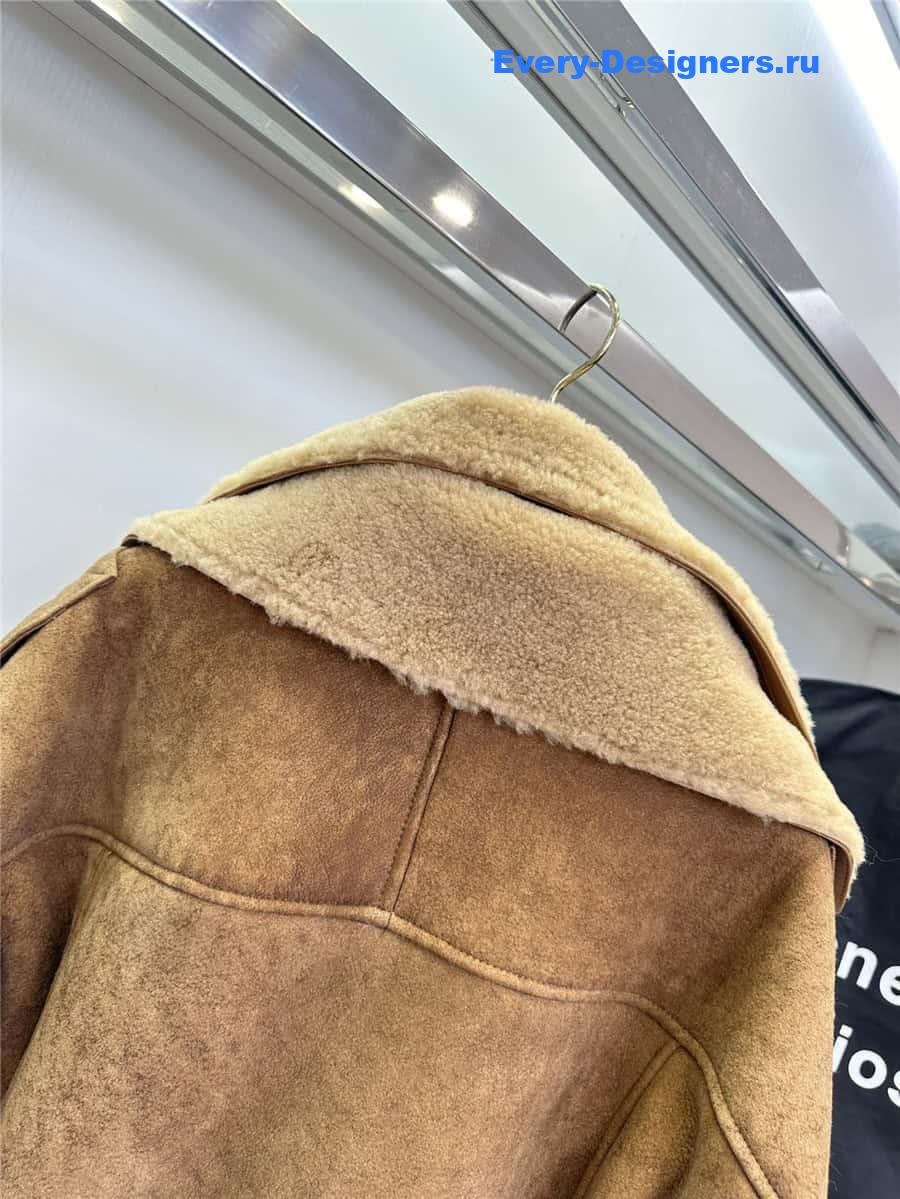 acne studios sheepskin shearling coat