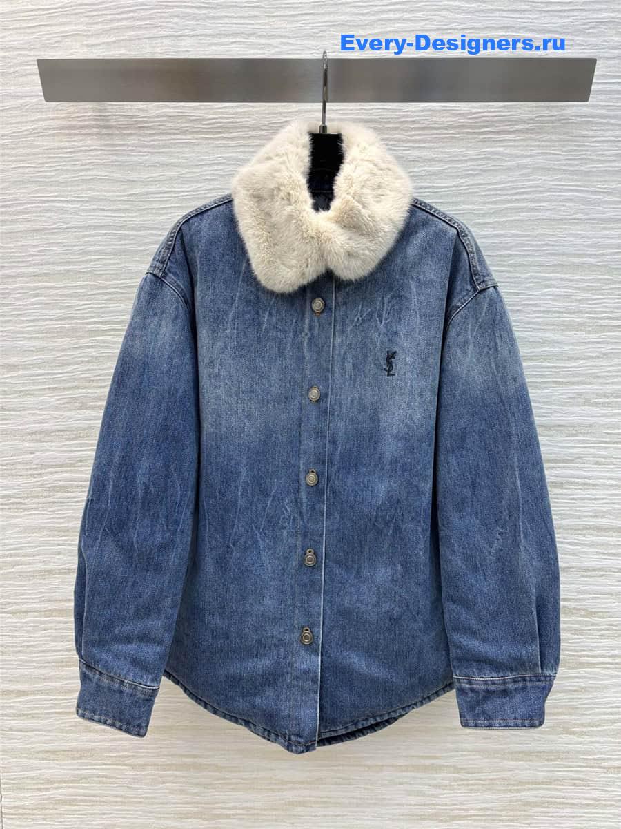 Y51 quilted denim jacket
