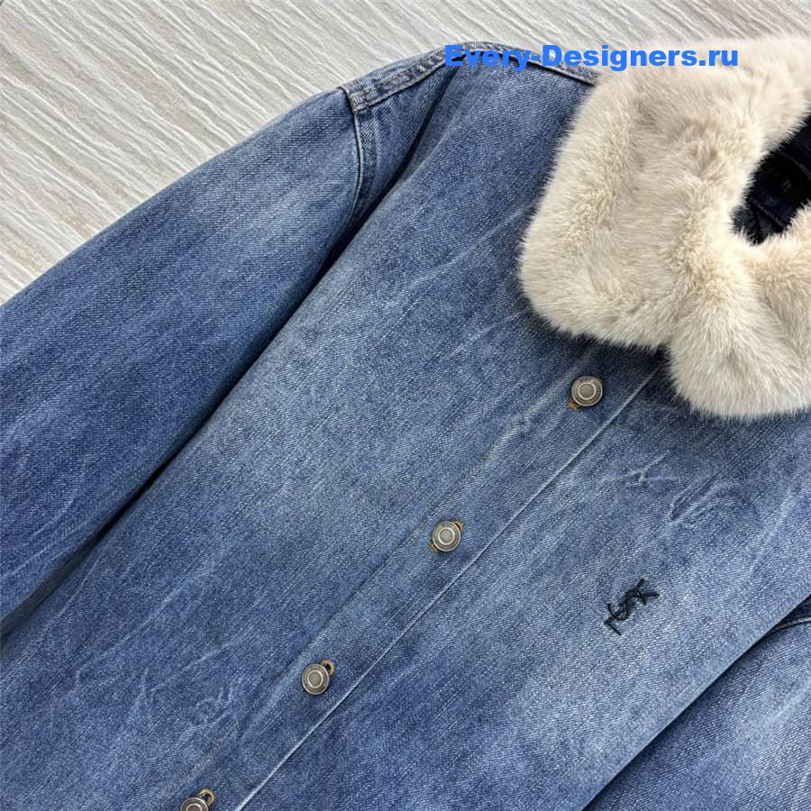 Y51 quilted denim jacket