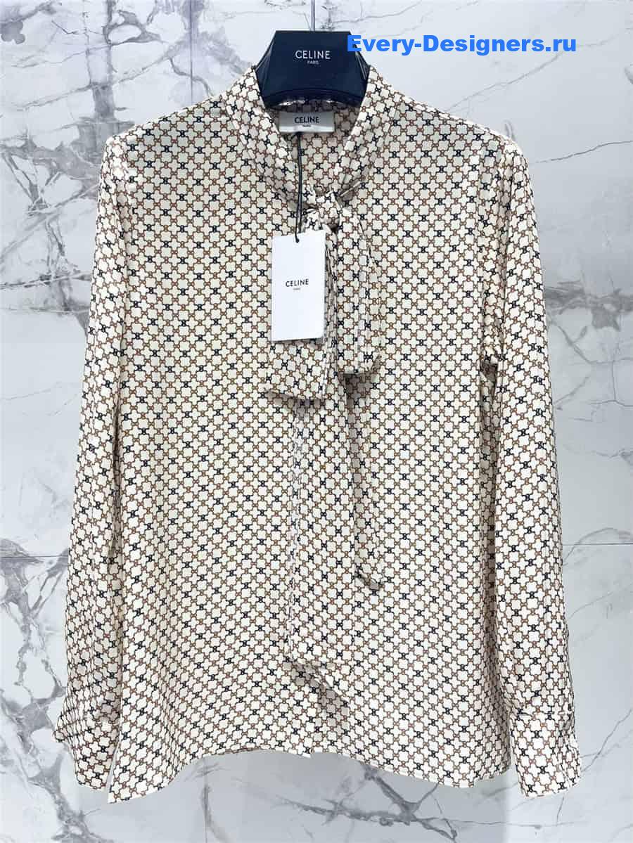 Ce1i*e rattan check print shirt