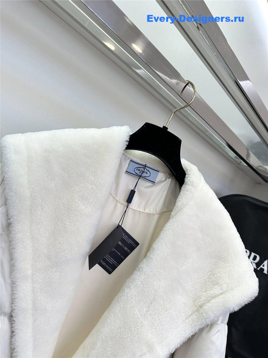 Pra*a patchwork lambswool down jacket