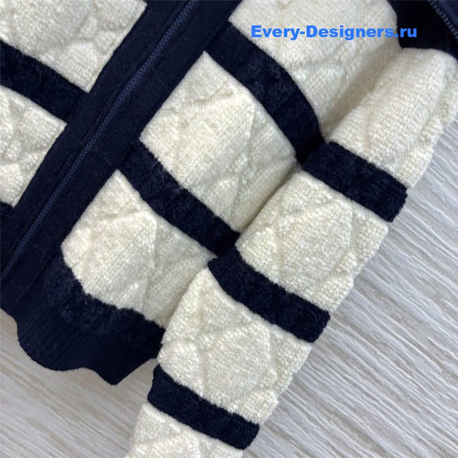 d10r D1am0nd quilted cardigan