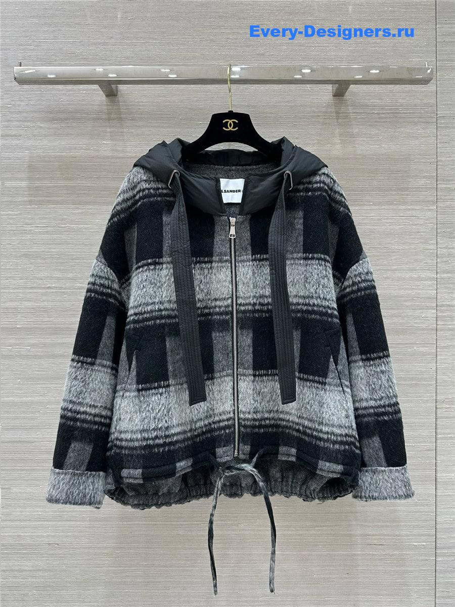 jil sander cashmere mid length coat