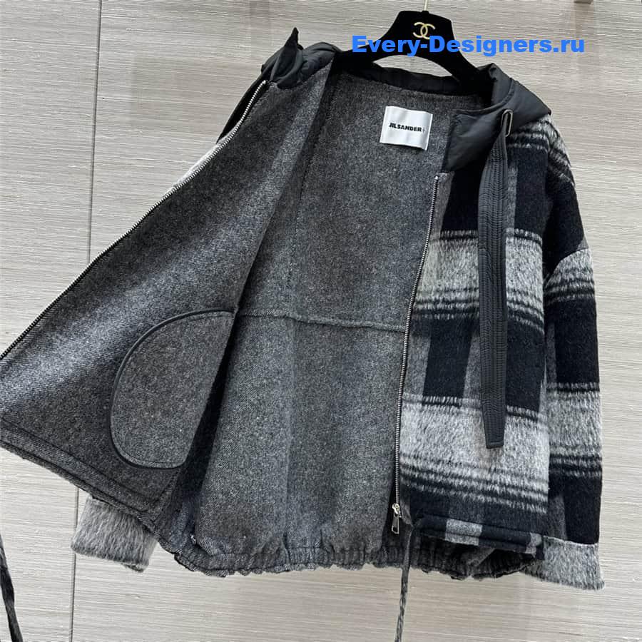 jil sander cashmere mid length coat