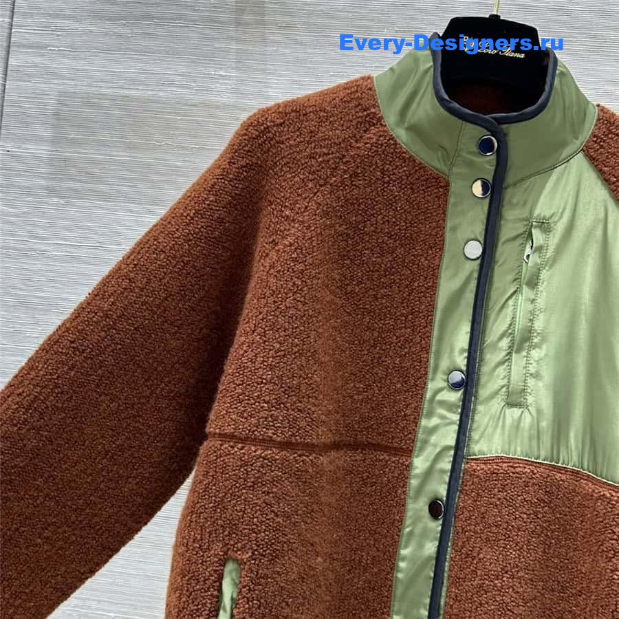 L0r0 P1ana curly cashmere coat